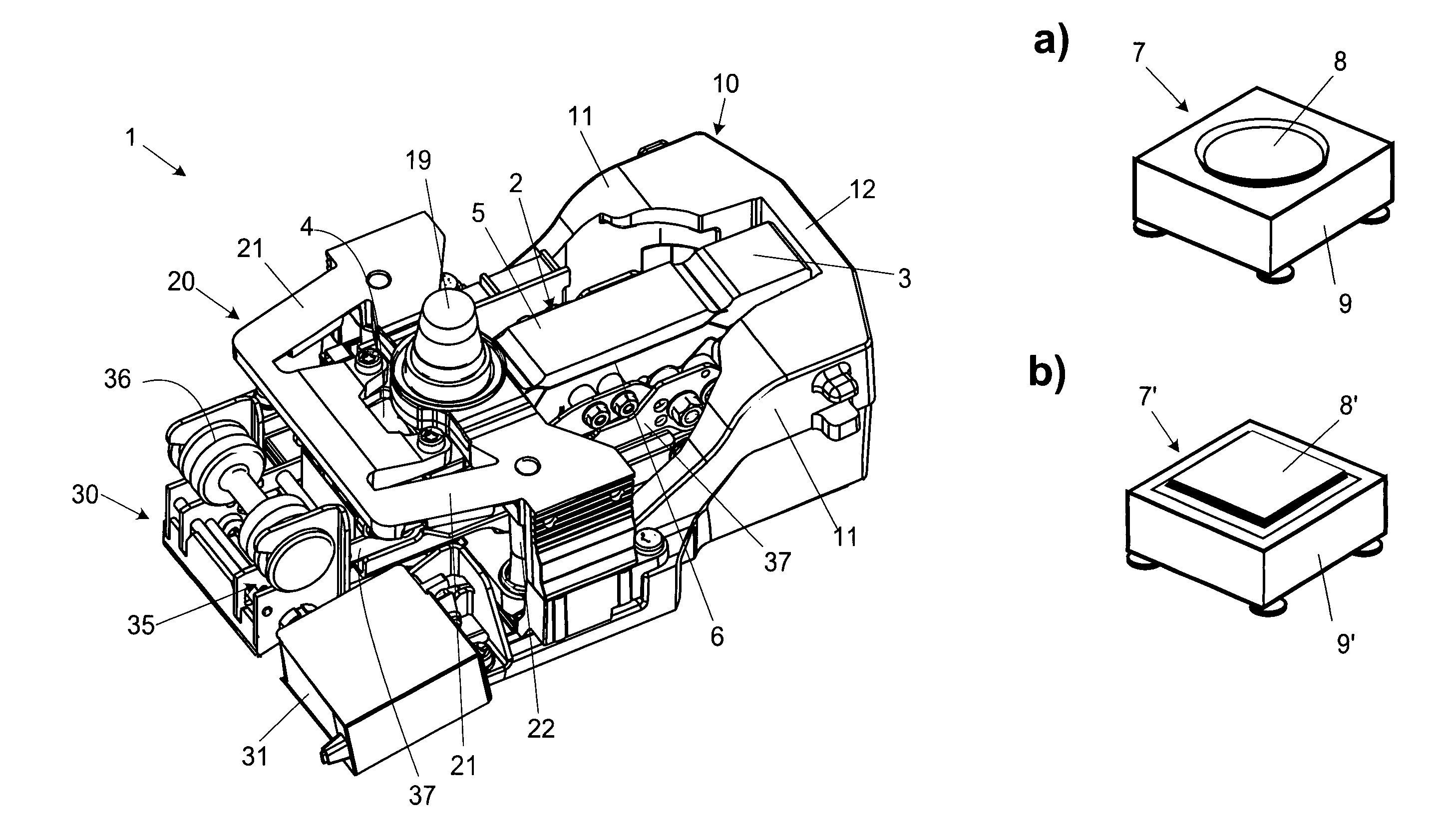 Scale pan mount for single-point or multi-point mounted scale pan