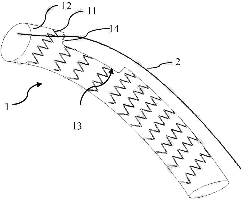 Aorta covered stent