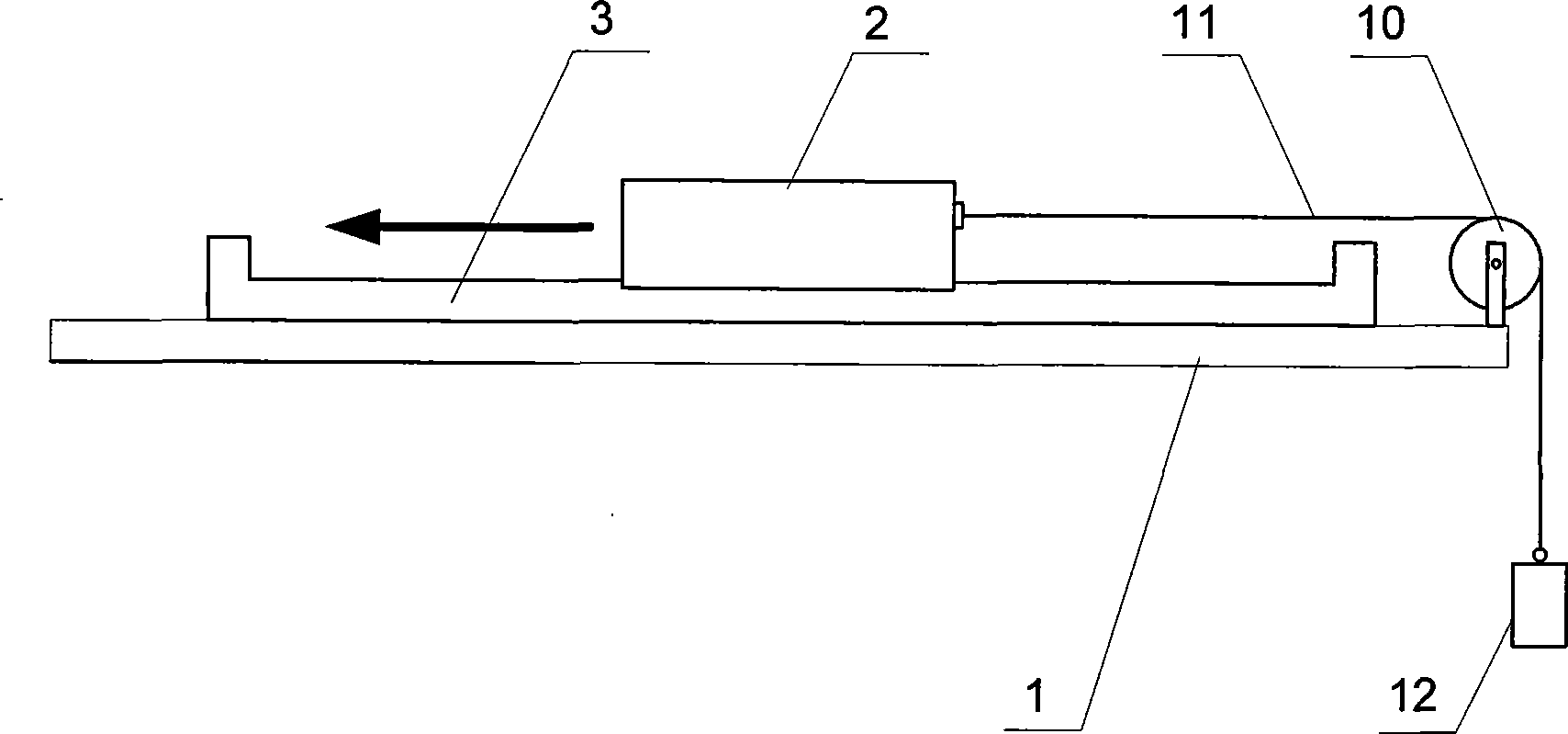 Device for testing constant thrust load of continuous linear motor