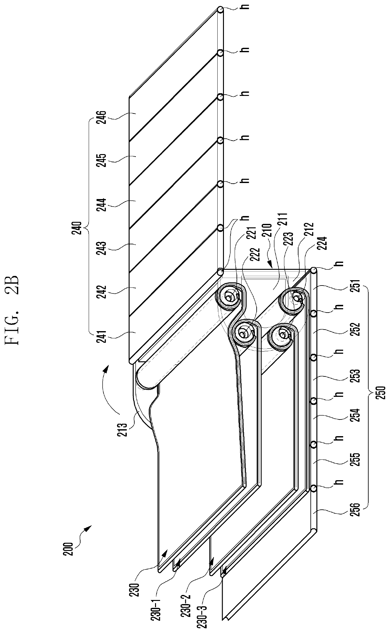 Electronic device including flexible display