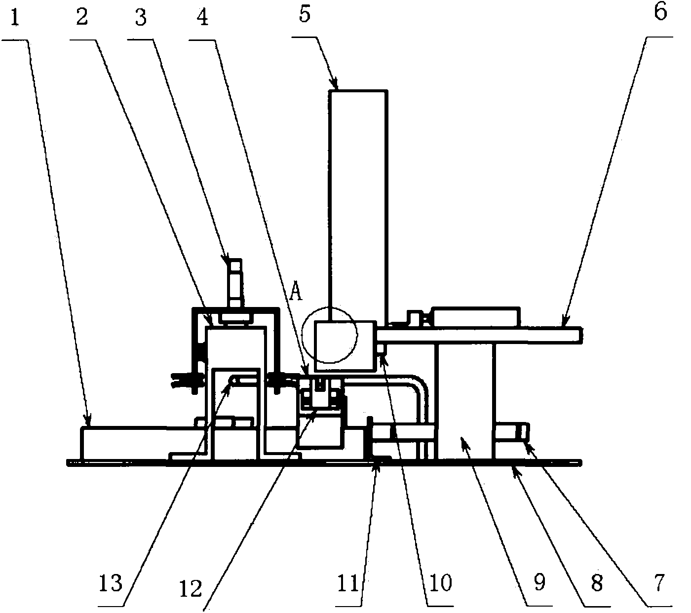 Device for automatic counting and pin checking of tube circuit