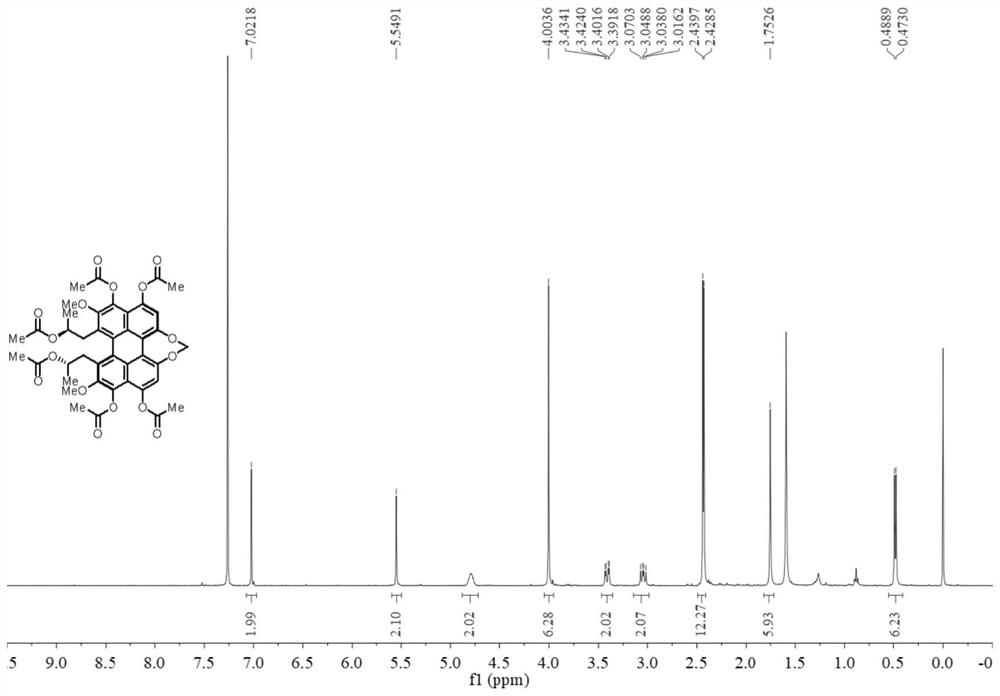 Hexaacyl reductive cercosporin photocatalyst, and preparation method and application thereof