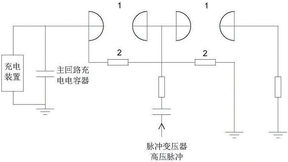 High-voltage electric appliance test loop trigger system and method applying pulse transformer technology