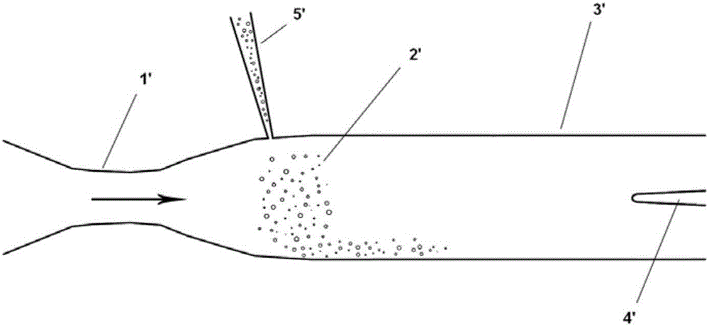 Device of feeding solid powder into high-speed air flow