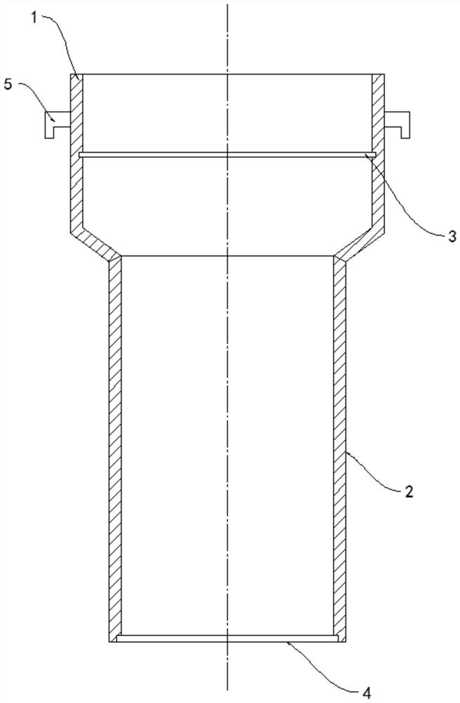 A cold isostatic graphite forming mold blanking auxiliary device and its use method