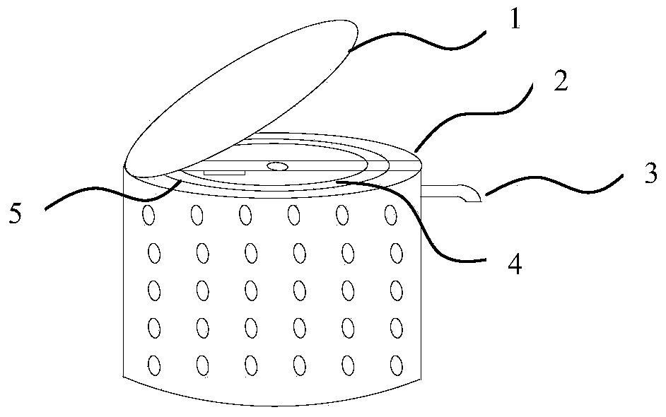 Fixed device for soil pH value detecting instrument