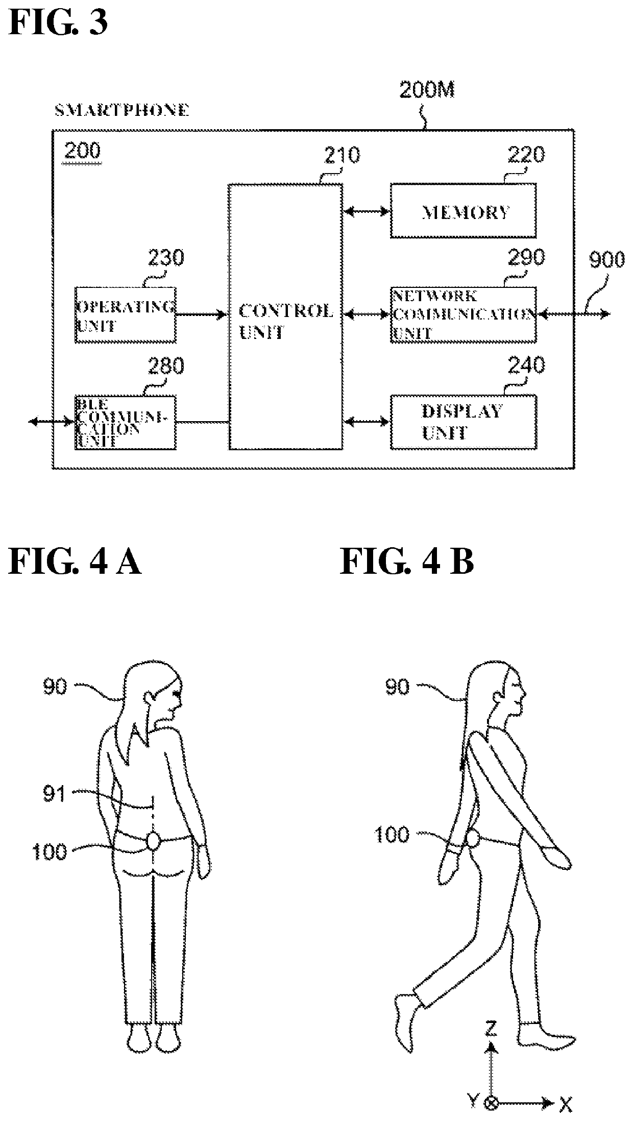 Gait posture meter and program