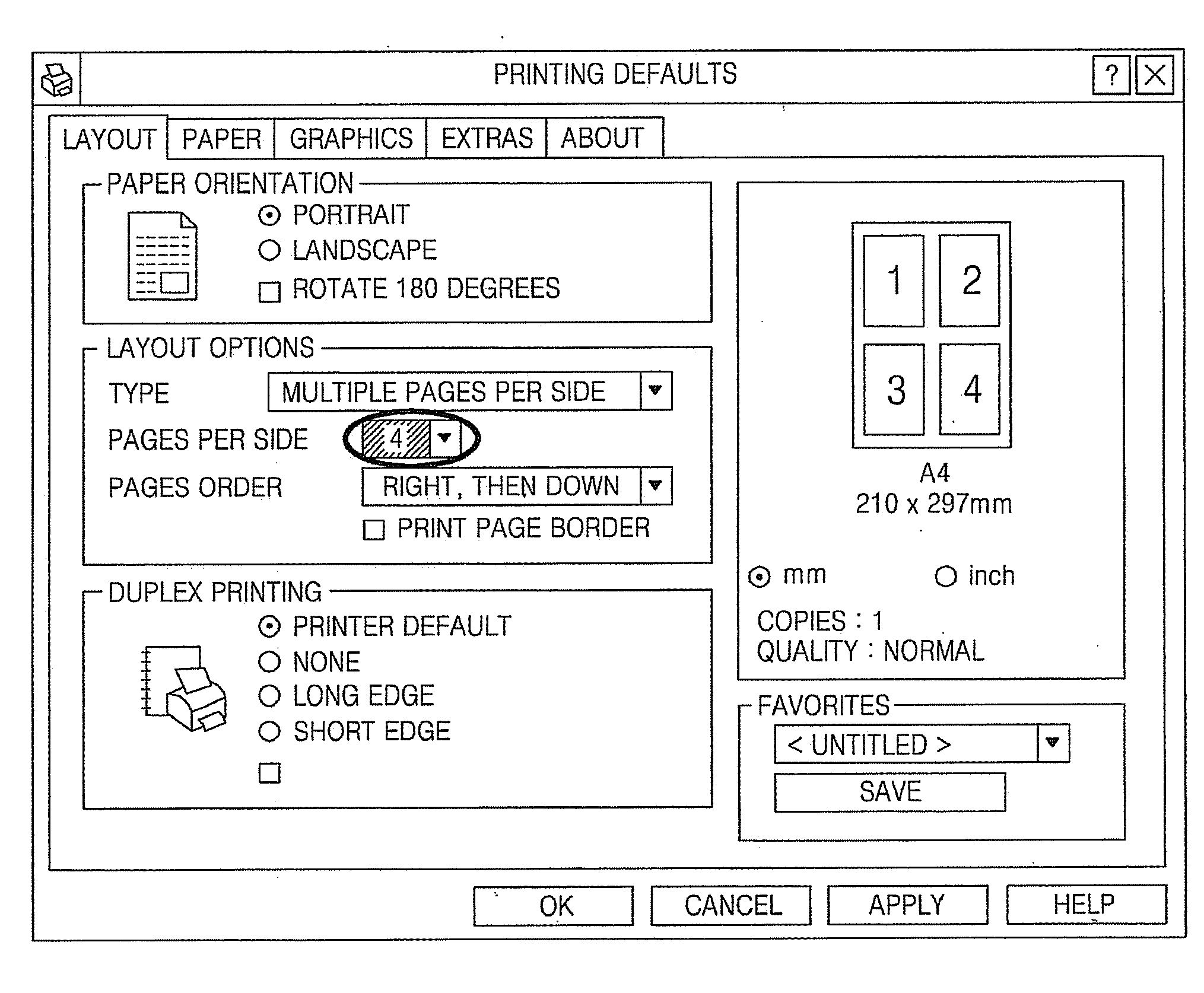 Method of controlling scaled-down printing for host device and the hose device using the method