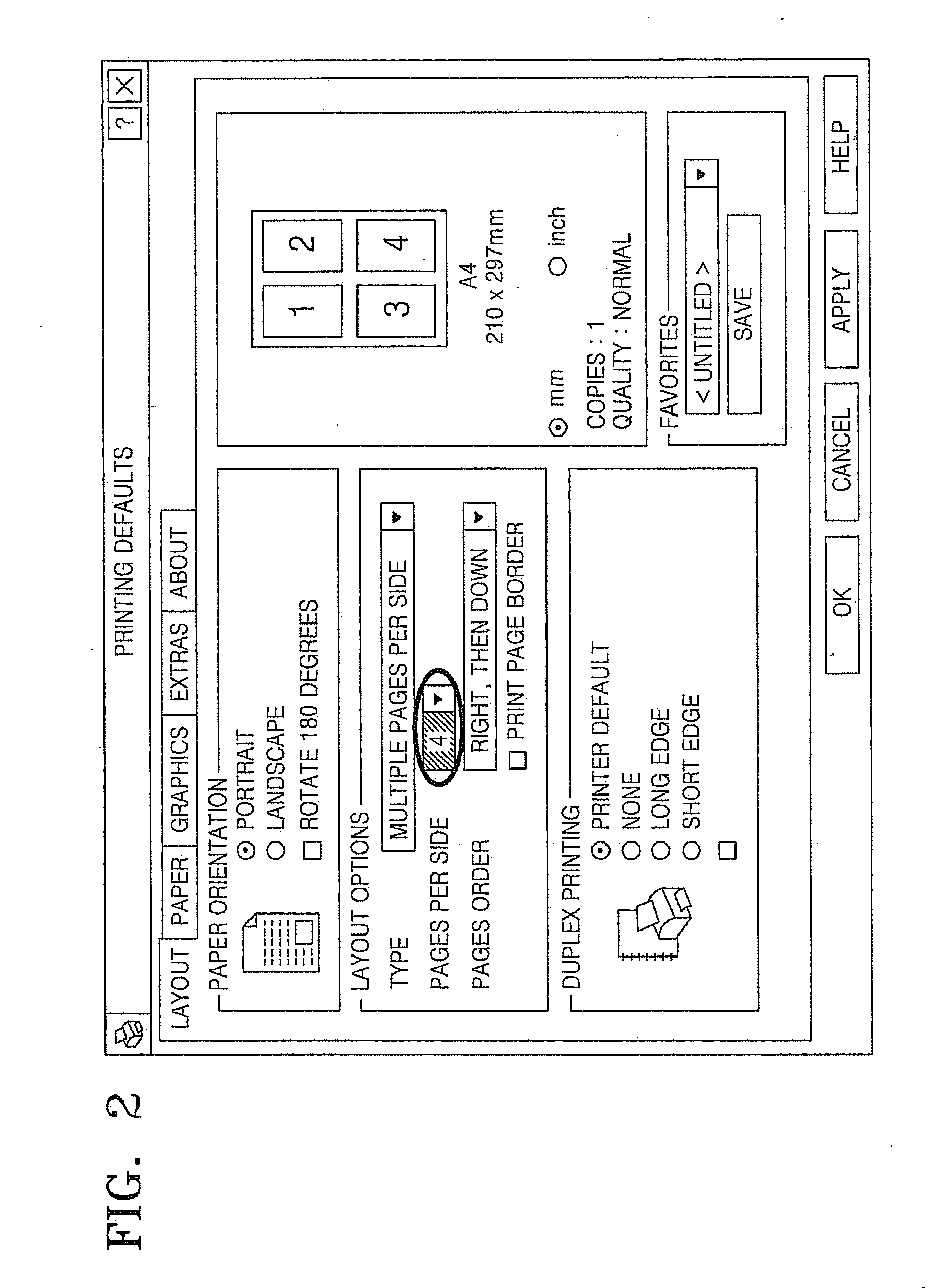 Method of controlling scaled-down printing for host device and the hose device using the method