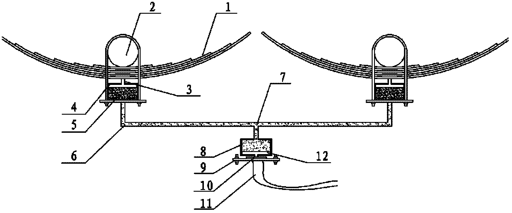 Load capacity self-measuring system of freight vehicle