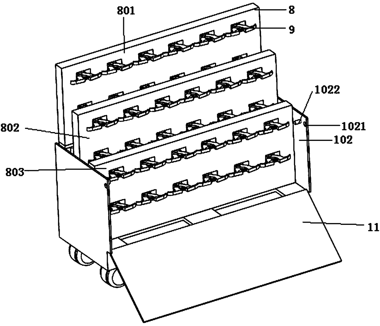 Automobile hub conveying device and conveying method thereof