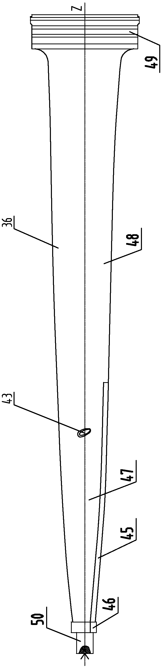 A tool for heat treatment and shaping of large blades