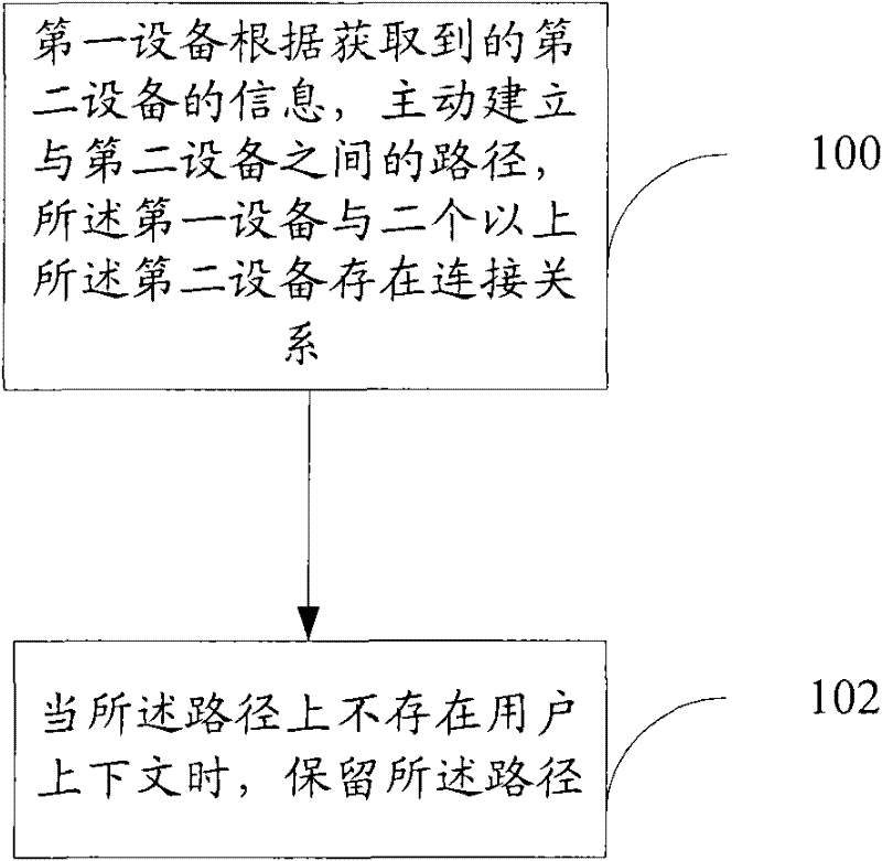 Method, device and system for managing path in system architecture evolution architecture