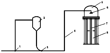 Solid particle ejecting distributor and online decoking device