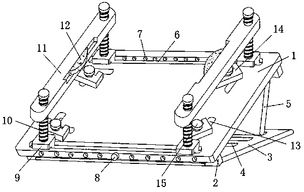 Positioning and supporting device for mounting high-speed data acquisition equipment