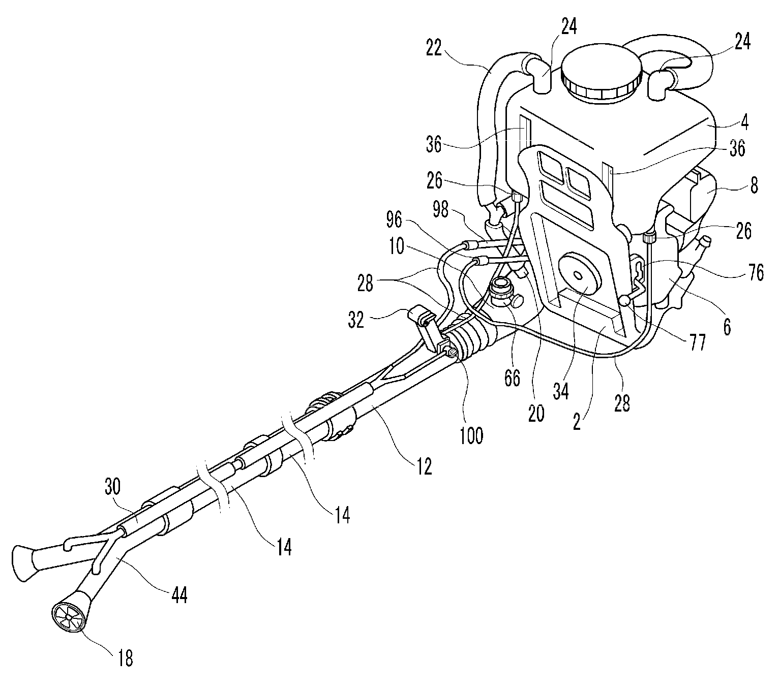 Portable haze sprayer having multi-function