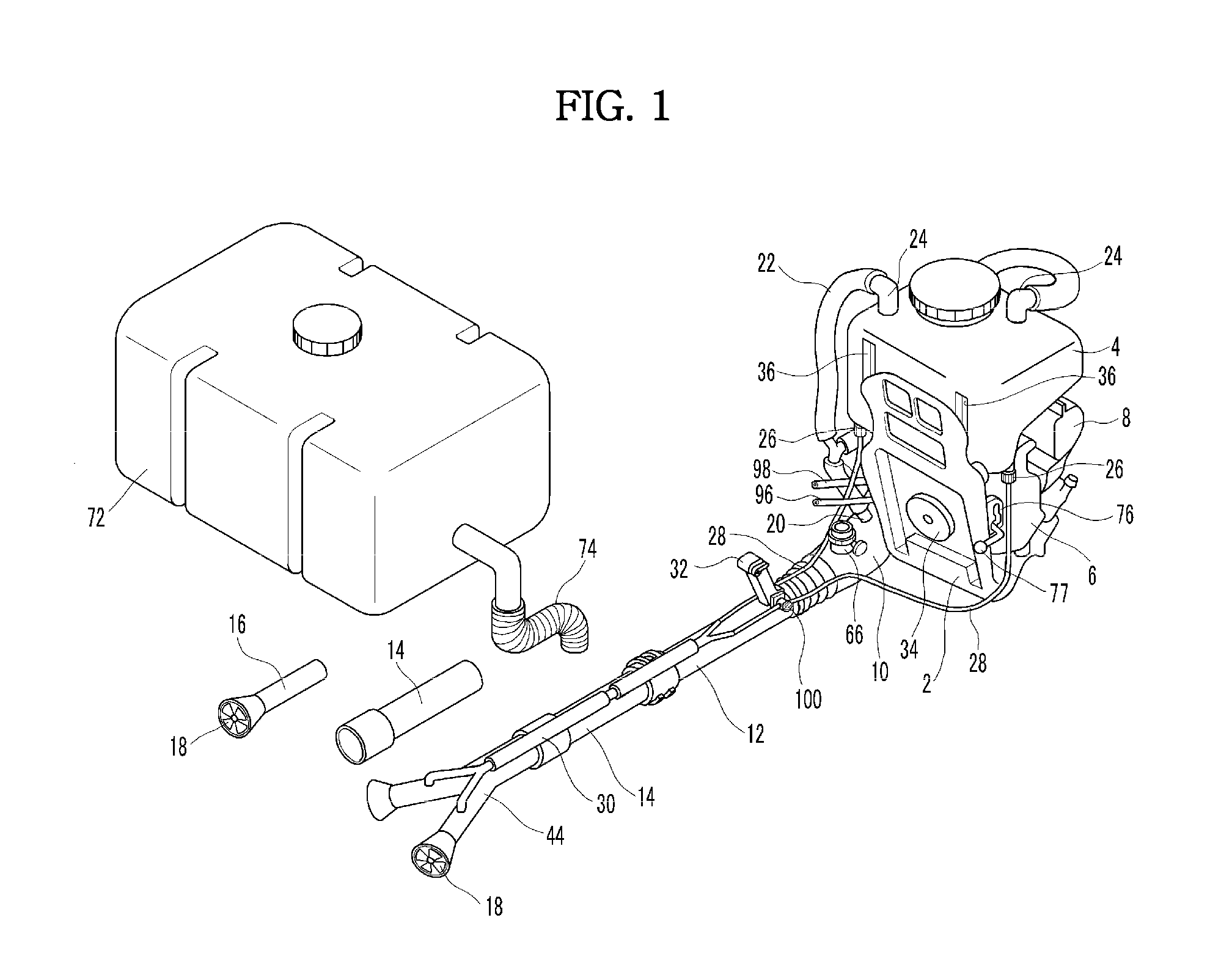 Portable haze sprayer having multi-function