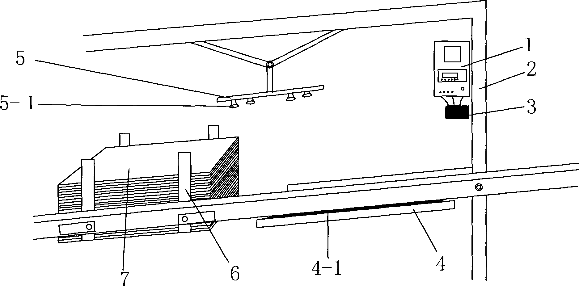 Automatic identification method and device of carton for automatic packing production chain