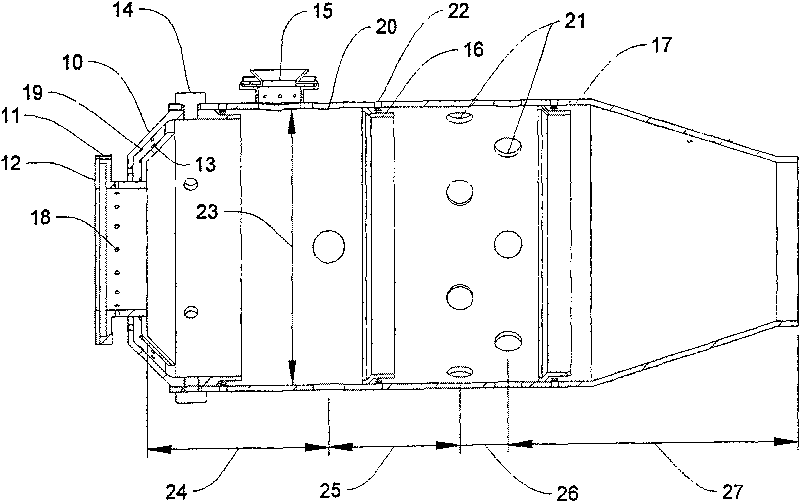 Gas turbine preevaporation combustion-chamber for combusting ethanol fuel