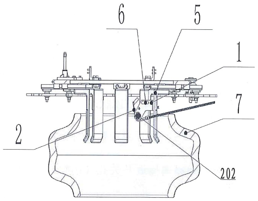 Automatic tire blank conveying manipulator tire contact device