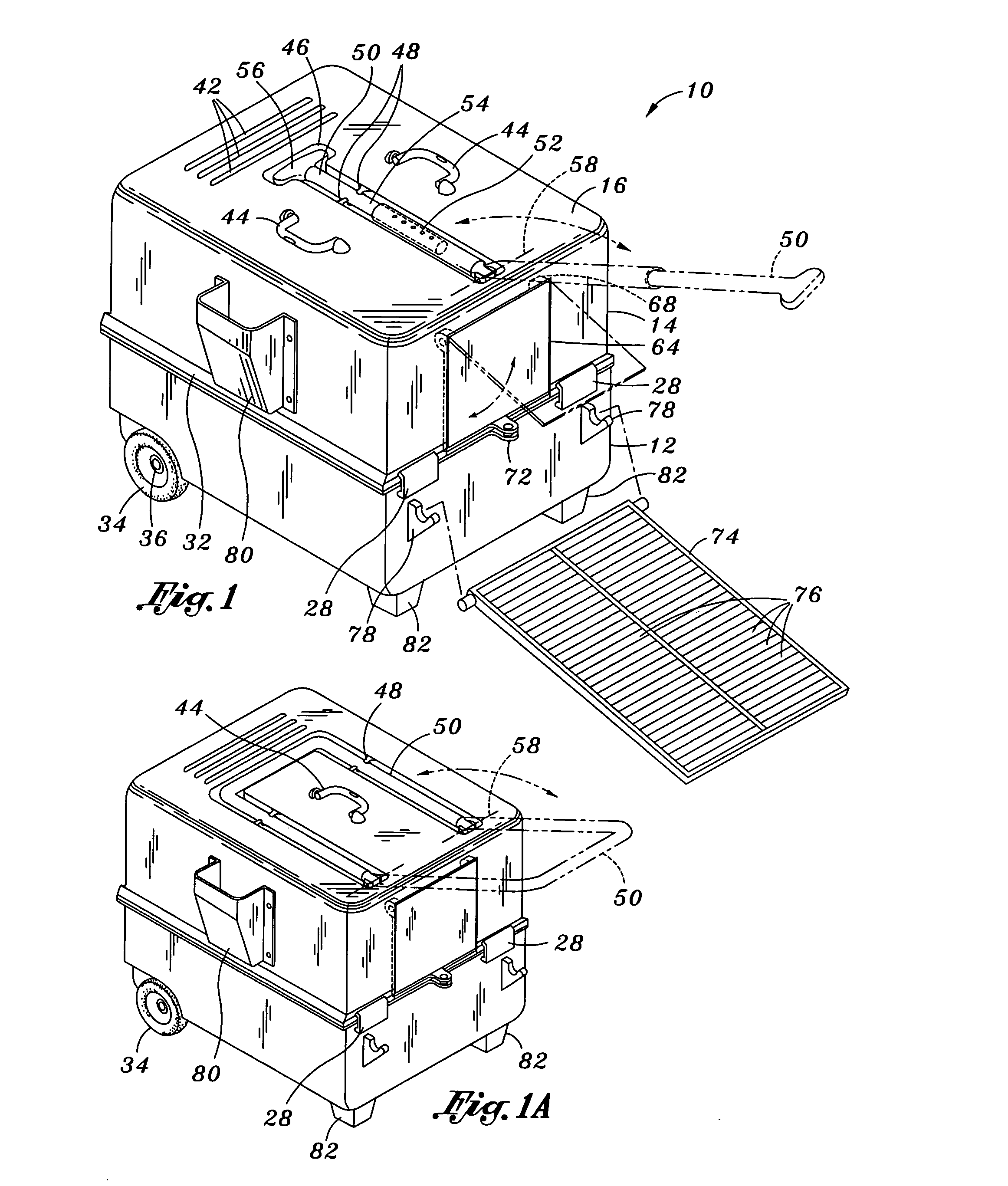 Portable cat litter box