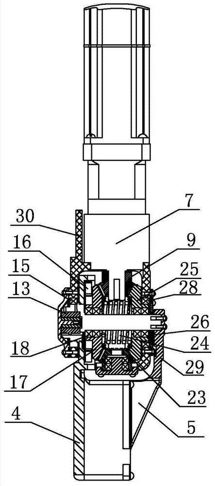 Large-output-force robot flexible energy-storing joint based on gravity energy storing