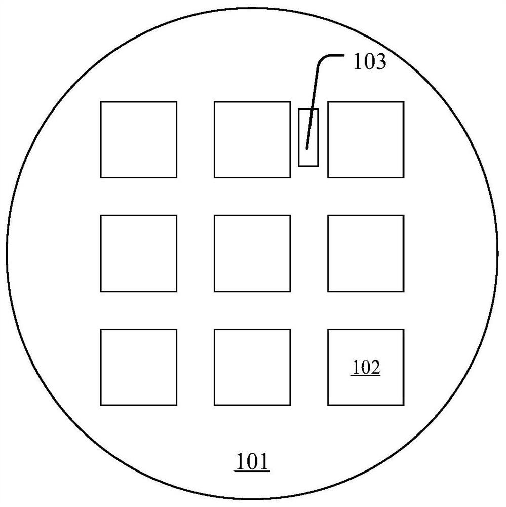 Test structure, wafer and manufacturing method of test structure