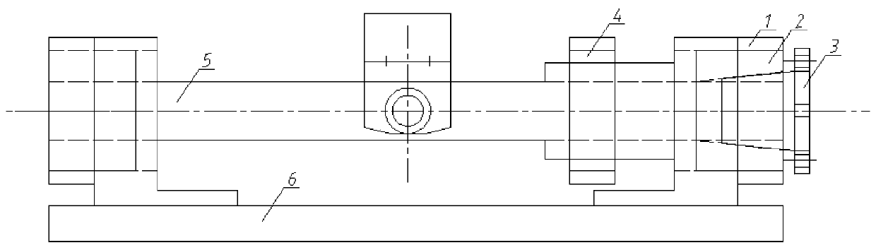 Ship model heeling locking device and torque measuring method