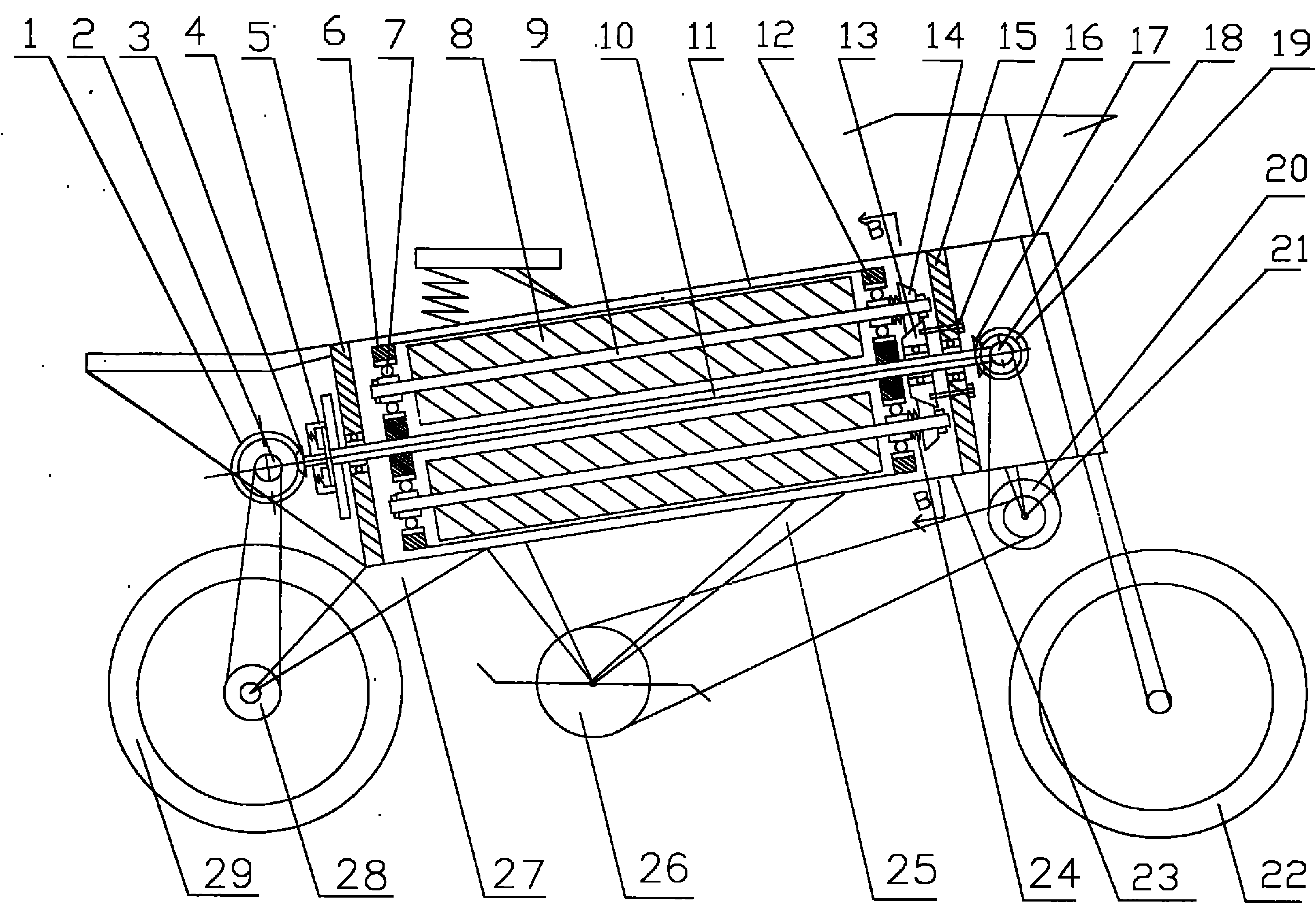 Motorized bicycle with inertial energy storage mechanical device of flywheel set