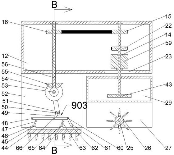 Rhizome crop excavator crawler compacted land restoration device