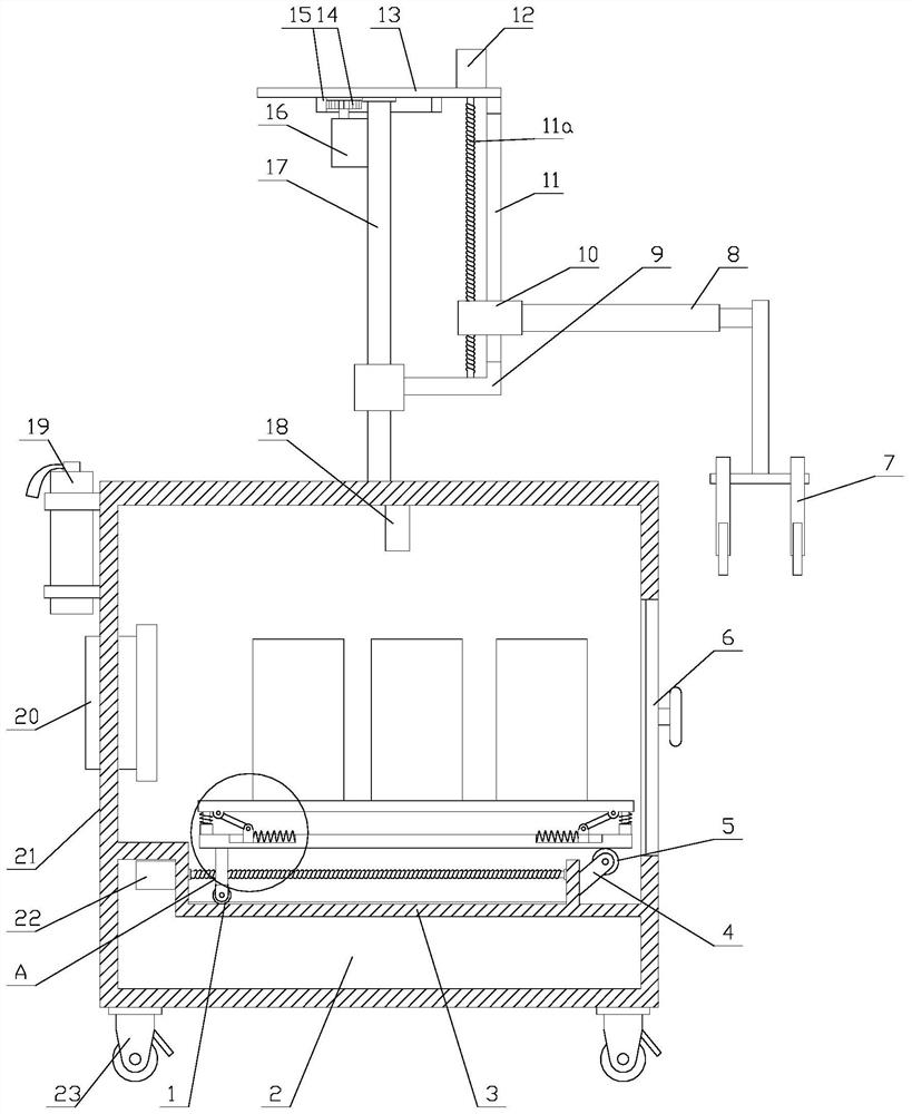 Transfer device for lithium battery production