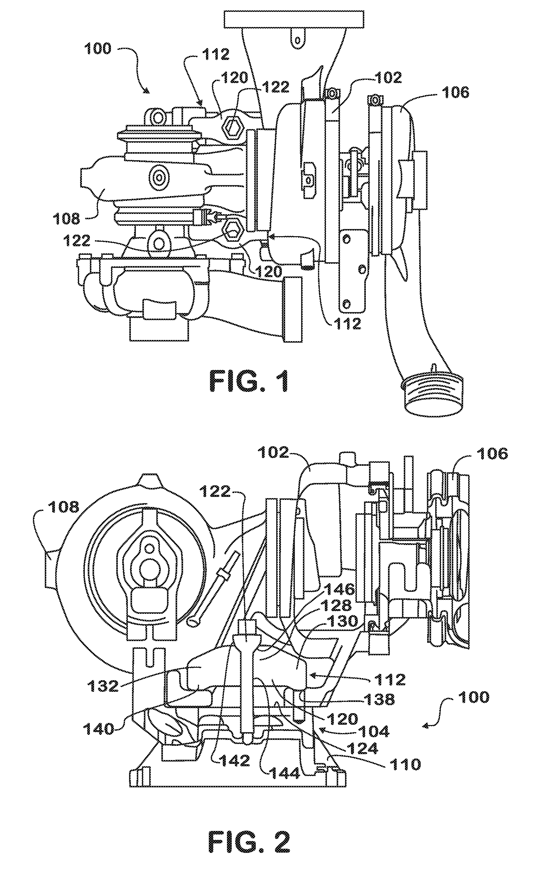 Turbocharger mounting system