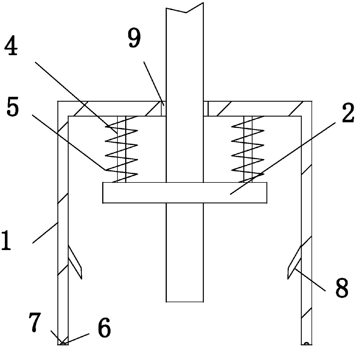 Anti-dust device for plate drilling equipment