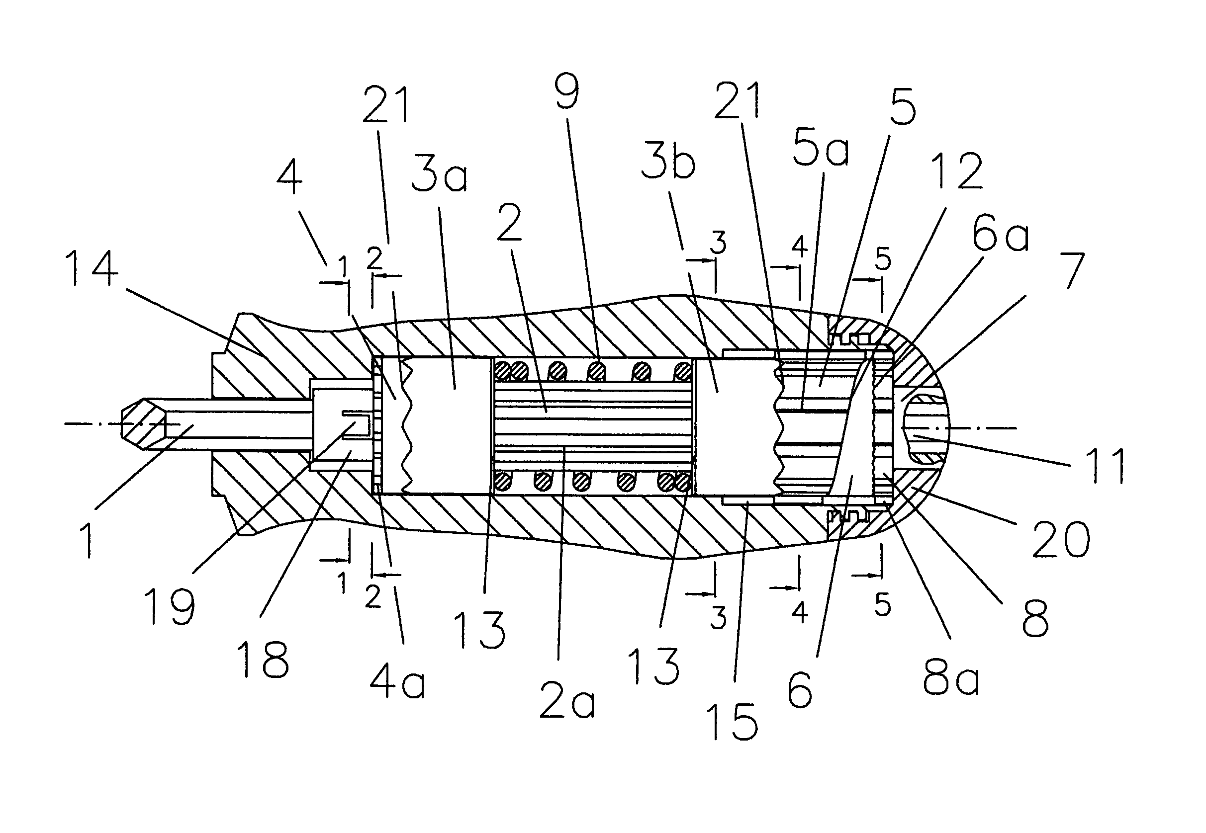 Screwdriver with adjustable device to limit transmitted torque