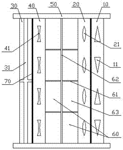 Hollow heat gathering glass