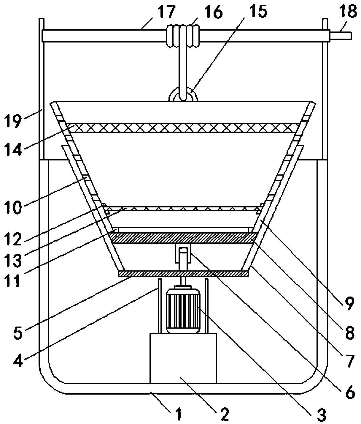 Concrete washing and separation recovery equipment