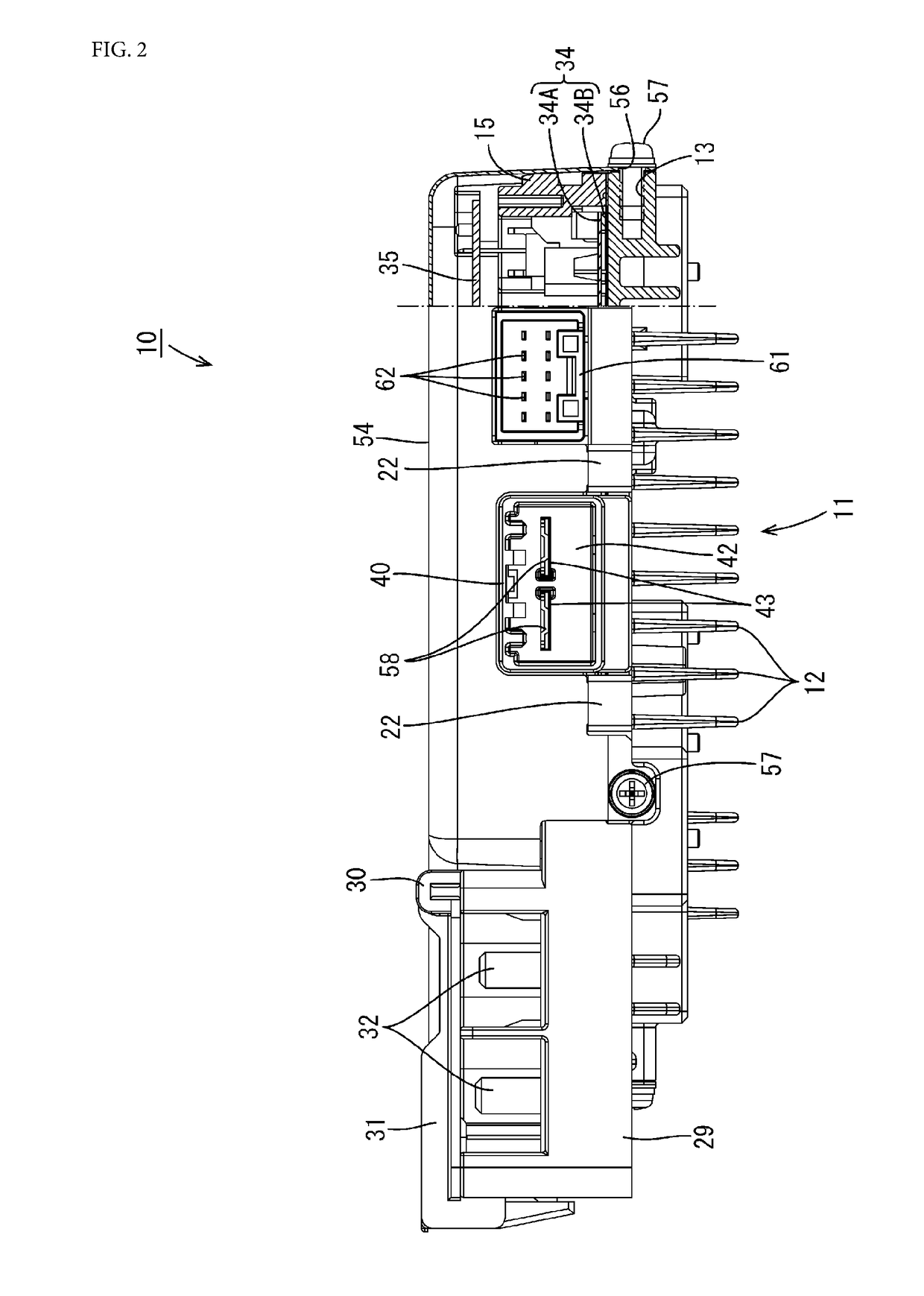 Electrical junction box and connector housing