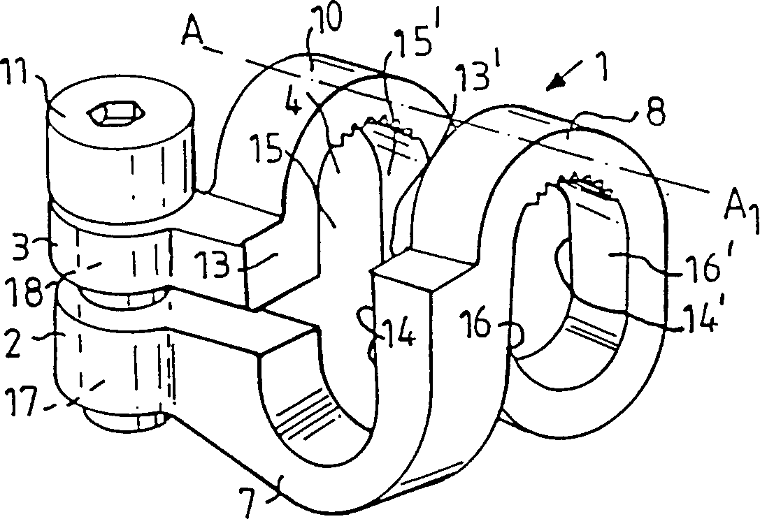 Device for fixating and adjusting the positions of vertebrae in vertebral surgical operations