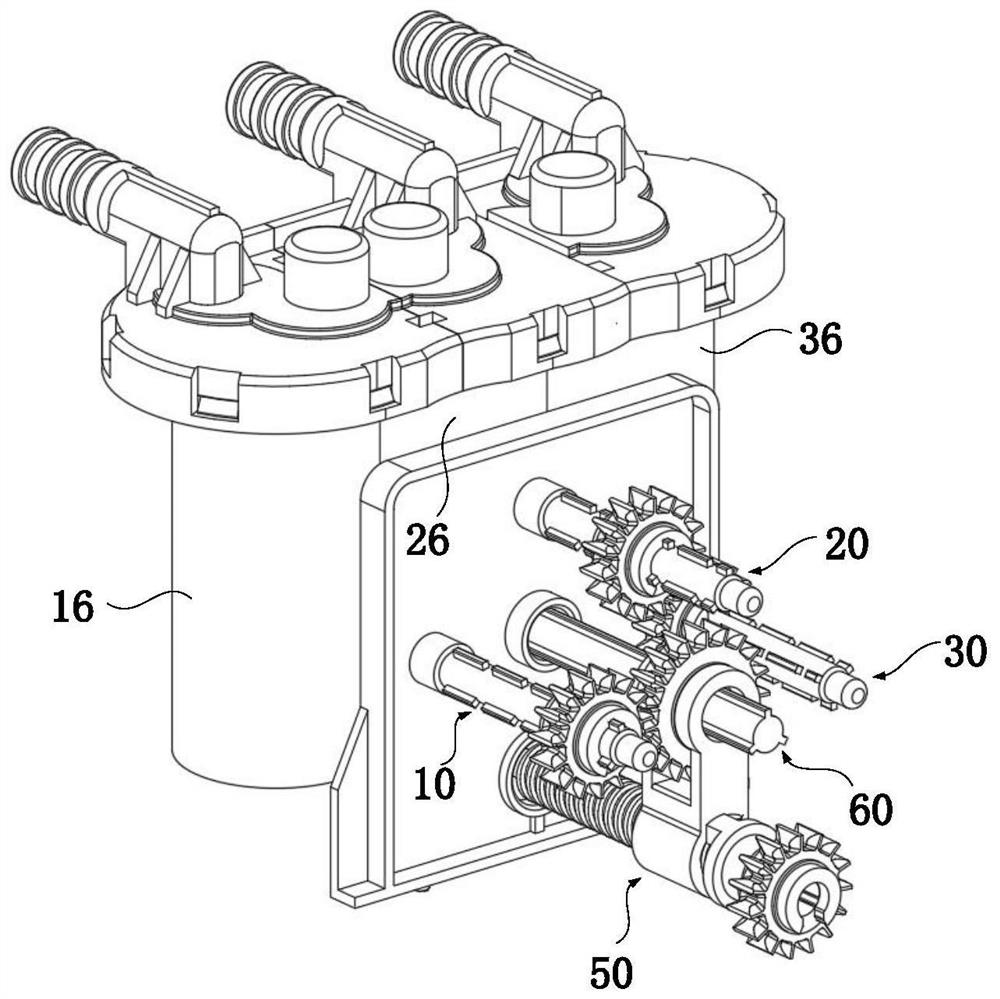 Feeding device for washing machine and washing machine