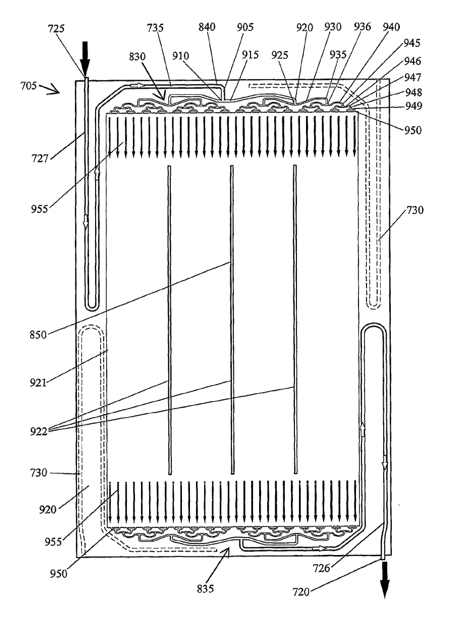 Cell stack for a flowing electrolyte battery