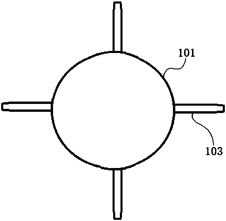 Ladle drainage and swirl suppressing device