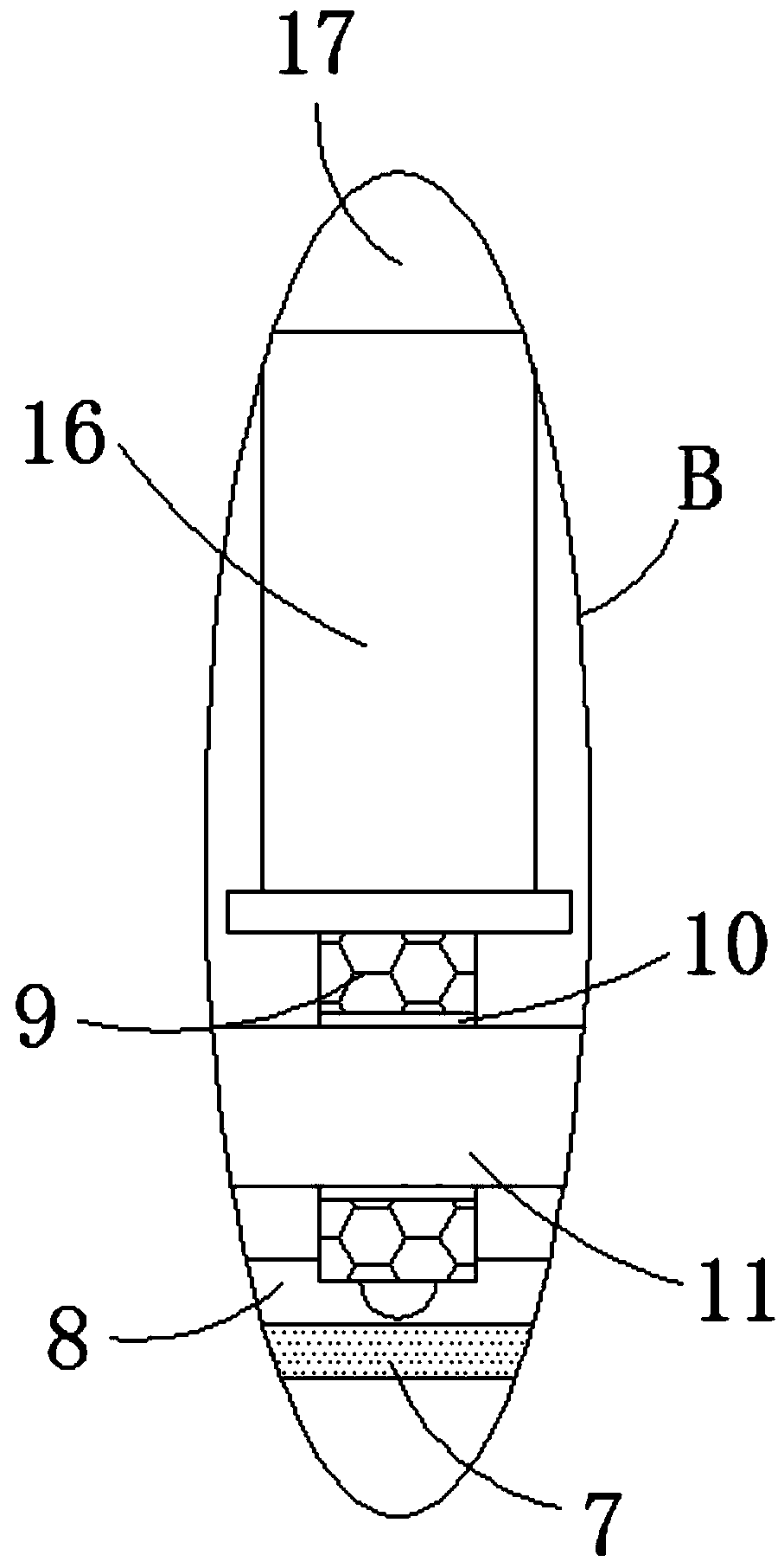 Pressurizing medicine spraying device with novel improved structure for clinical respiratory medicine department