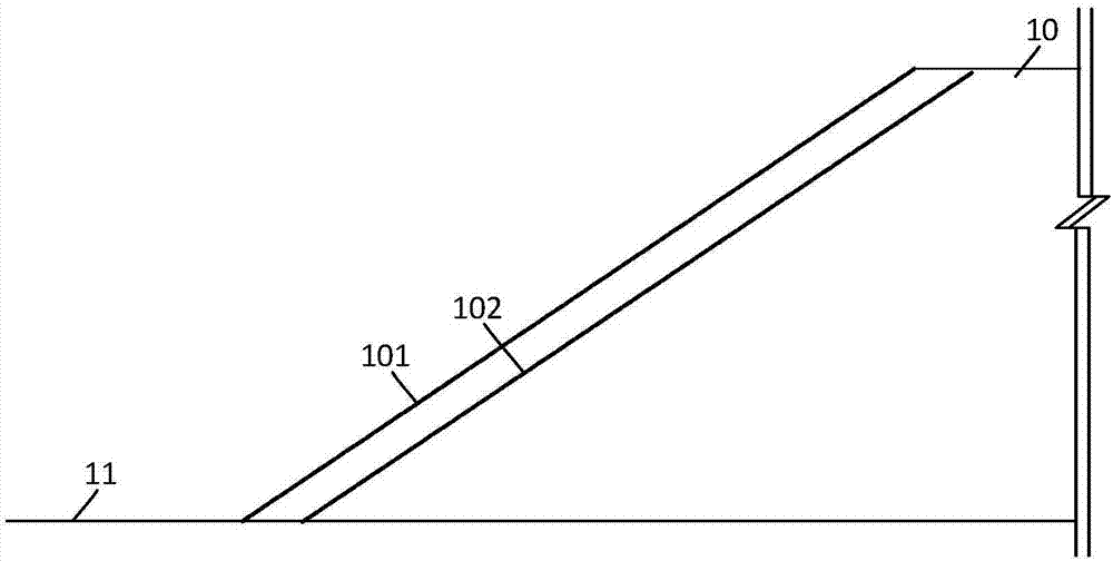 Structure and construction method for connecting new subgrade and old subgrade