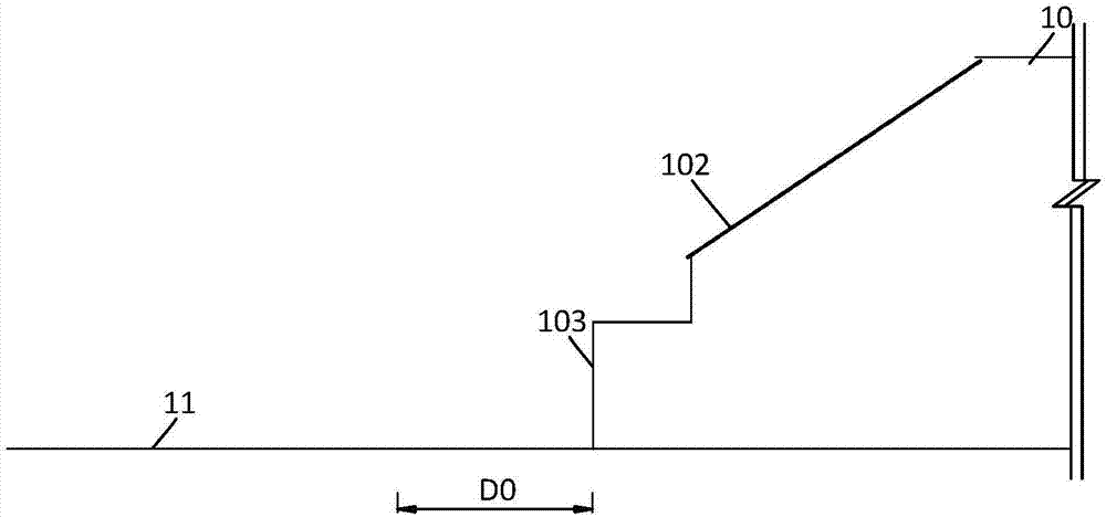 Structure and construction method for connecting new subgrade and old subgrade