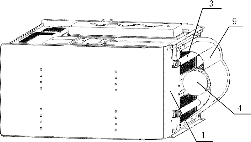 Airflow surrounding structure for barbecue type microwave oven