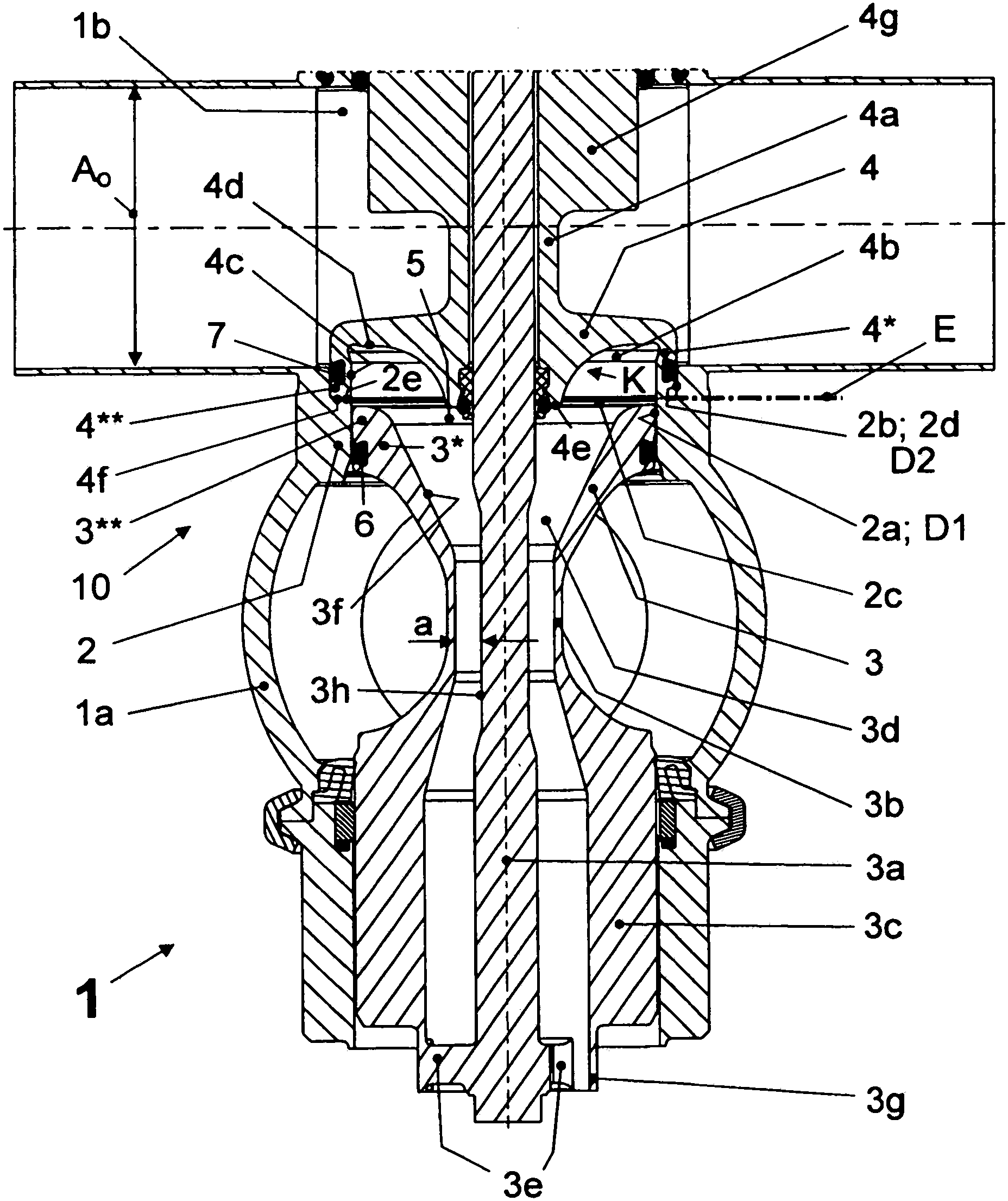 Method for cleaning the seat of a double seat valve and double seat valve for performing the method