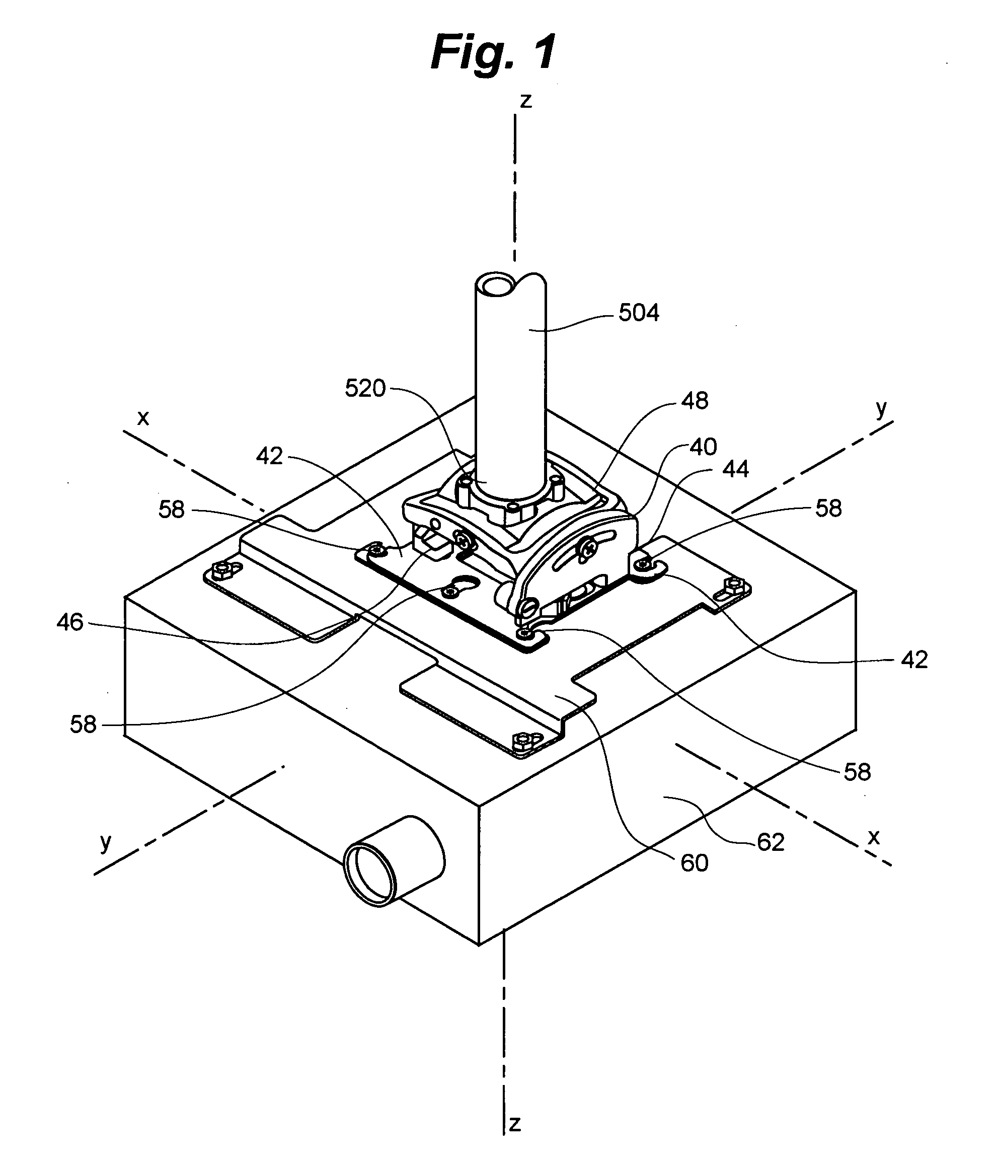 Adjustable projector mount