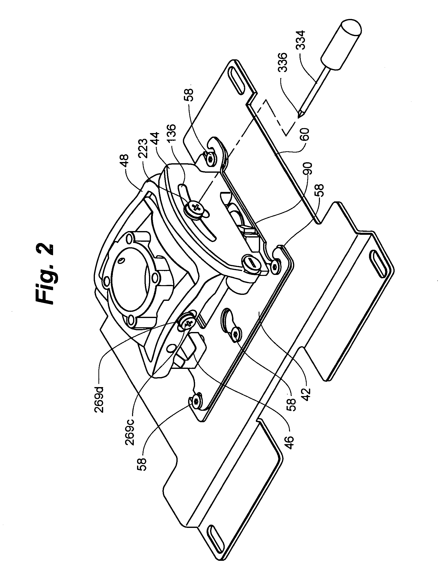 Adjustable projector mount