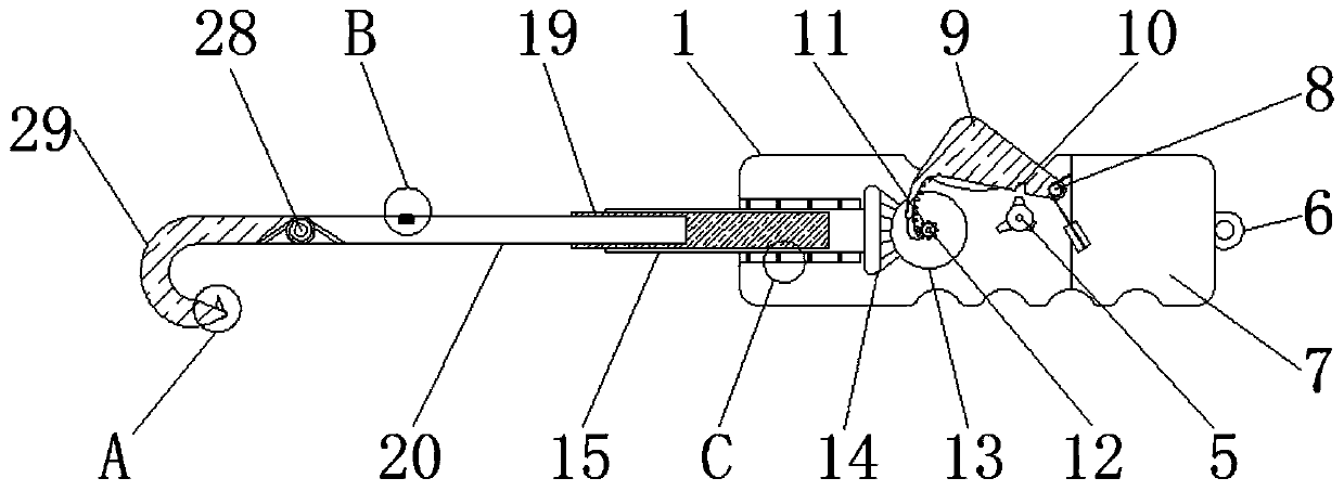 Steel wire binding hook for construction site