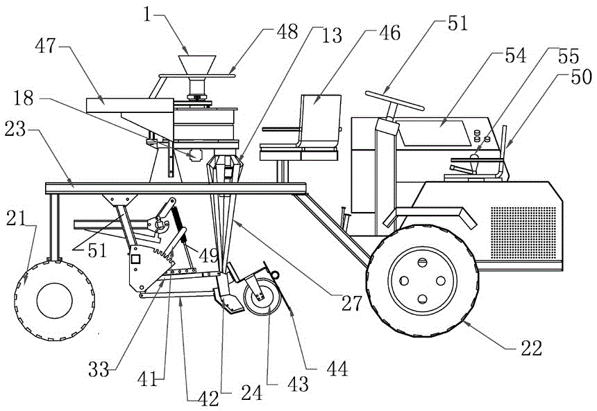 Electric self-propelled CNC plot drill